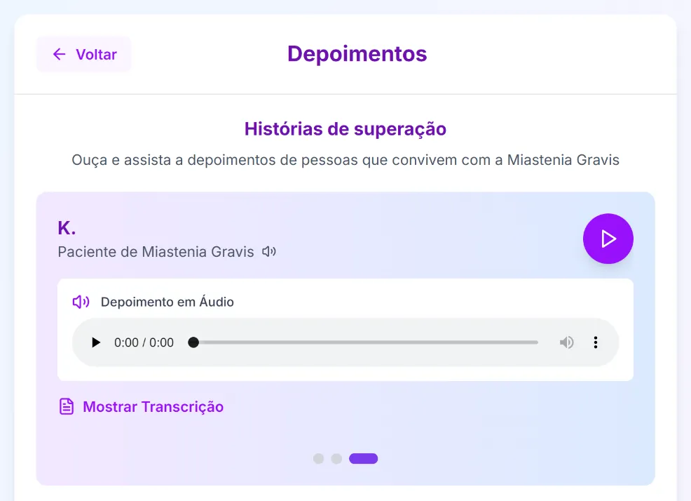 Webapp para exposição interativa | Campanha Miastenia Gravis, imagem 5